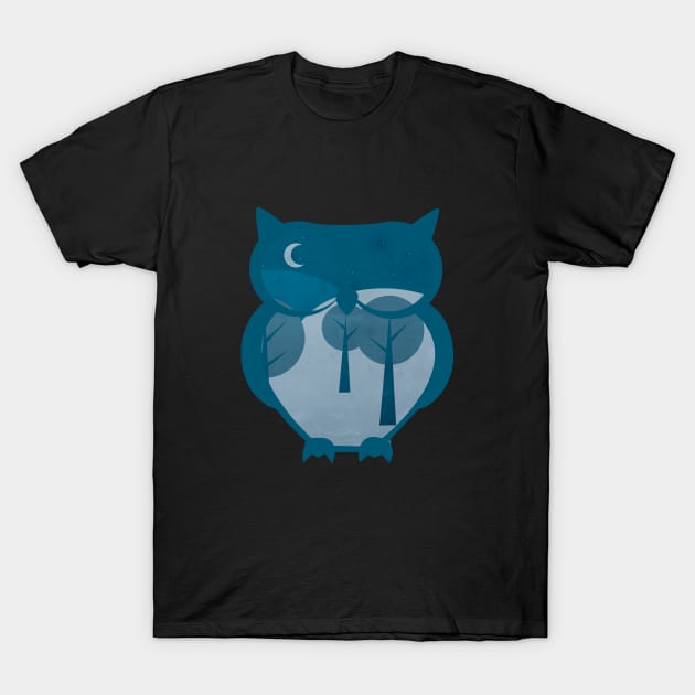 Night Owl T-Shirt by WinterWolfDesign